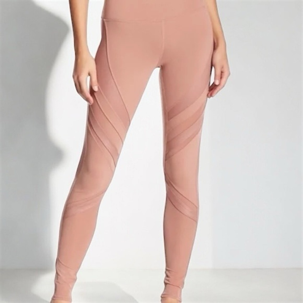 ALO Rosewater mesh inset leggings